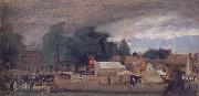 John Constable, The Village fair,East Bergholt 1811